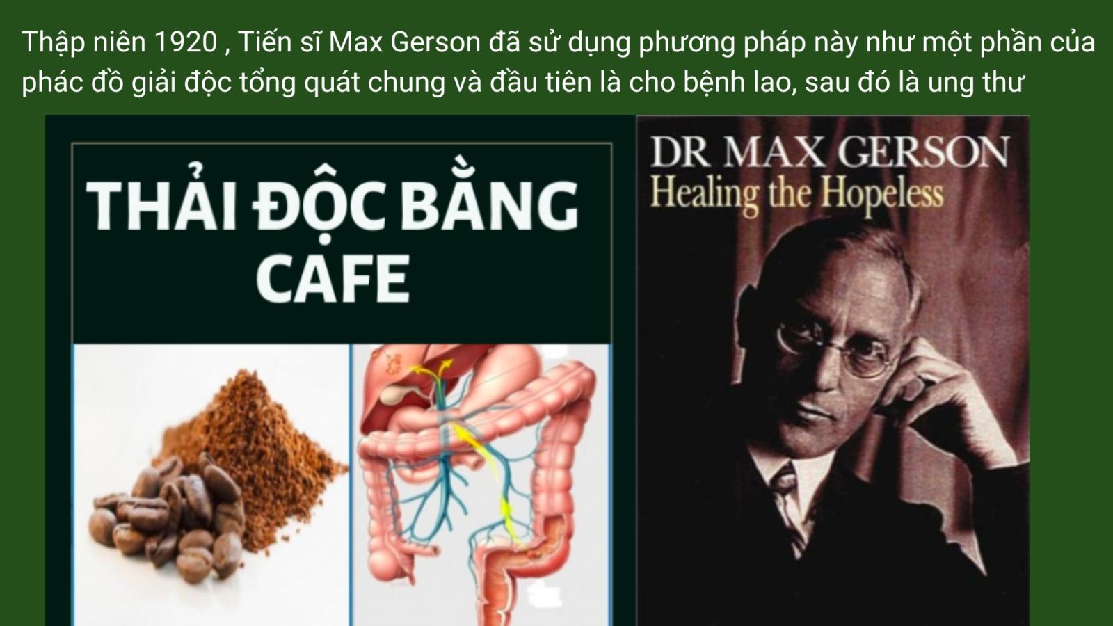 cà phê hữu cơ thải độc đại tràng